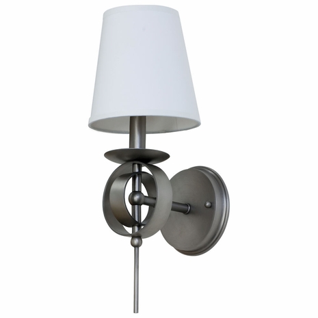 LS202-SP House of Troy Lake Shore Wall Sconce Satin Pewter