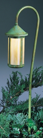 LV27-B6L Arroyo Craftsman Low Voltage 6" Berkeley Long Body, 27" Bo Peep Stem