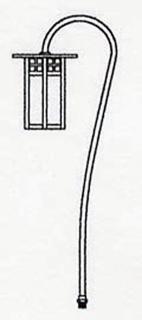 LV27-G6L Arroyo Craftsman Low Voltage Six-inch Glasgow Long-Body Path Light with Twenty-Seven-inch Bo Peep Stem