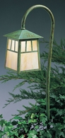 LV27-R6 Arroyo Craftsman Low Voltage Six-inch Raymond Path Light with Twenty-Seven-inch Bo Peep Stem