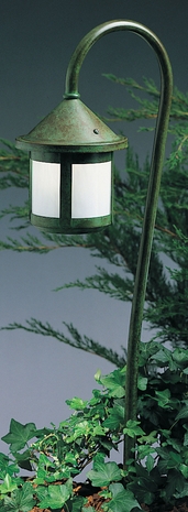 LV36-B6 Arroyo Craftsman Low Voltage 6" Berkeley Fixture With 36" Bo Peep Stem
