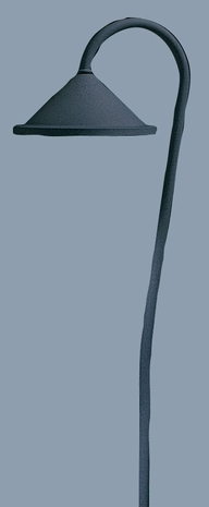 LV36-B8R Arroyo Craftsman Low Voltage 8" Berkeley Roof Landscape Light with 36" Bo Peep Stem