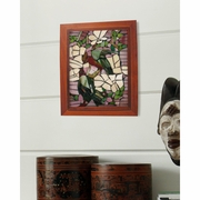 M0011SH Springdale 10H Parrots Mosaic Art Glass Wall Panel