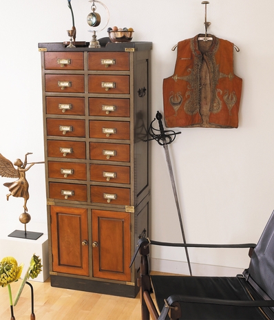MF069 Authentic Models Collectors Cabinet, Drawers