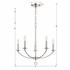 MIL-8005-PN Crystorama Mila 5 Light Polished Nickel Chandelier