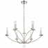 MIL-8009-PN Crystorama Mila 9 Light Polished Nickel Chandelier