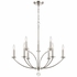 MIL-8009-PN Crystorama Mila 9 Light Polished Nickel Chandelier