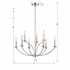 MIL-8009-PN Crystorama Mila 9 Light Polished Nickel Chandelier