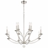 MIL-8012-PN Crystorama Mila 12 Light Polished Nickel Chandelier