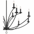 MIL-8015-BK Crystorama Mila 15 Light Black Chandelier