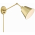 MIT-A8020-AG Crystorama Mitchell 1 Light Aged Brass Task Sconce
