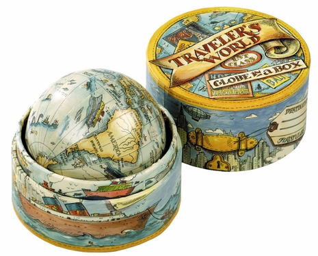 MS021 Authentic Models Traveler's World Globe In Box