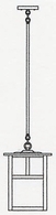 MSH-10 Arroyo Craftsman 10" Mission Stem Hung Pendant Light