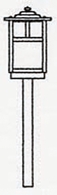 MSP-5 Arroyo Craftsman 5" Mission Outdoor Stem Mount Light