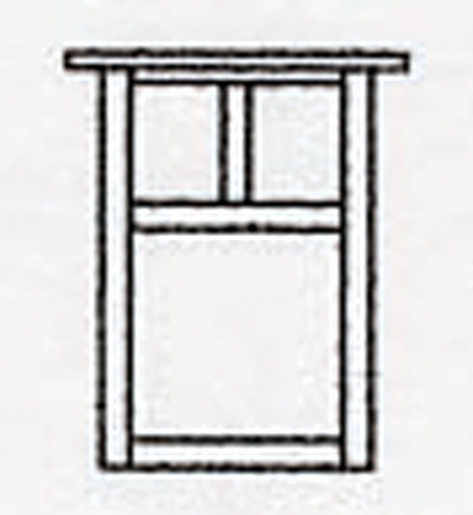 MW-6 Arroyo Craftsman 6" Mission Flush Wall Mount Without Overlay