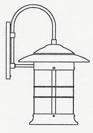 NB-19 Arroyo Craftsman Nineteen-inch Newport Wall Sconce