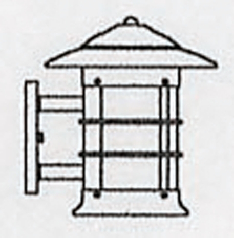 NS-9 Arroyo Craftsman 9" Newport Outdoor Sconce