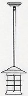 NSH-9 Arroyo Craftsman 9" Newport Outdoor Stem Mount Light