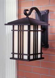 OL1802ES-DISC Murray Feiss Prairie House Espresso Wall Mount Lantern Clearance Item