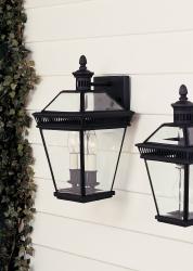 OL2401BK-DISC Murray Feiss Gloucester Black Wall Lantern Clearance Item