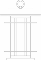 OPH-11 Arroyo Craftsman 11" Oak Park Pendant
