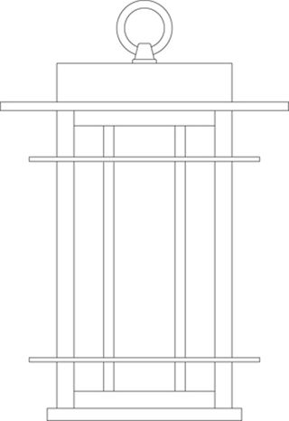 OPH-11 Arroyo Craftsman 11" Oak Park Pendant