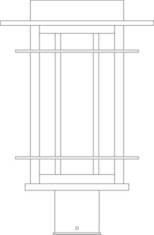 OPP-11 Arroyo Craftsman 11" Oak Park Post Mount