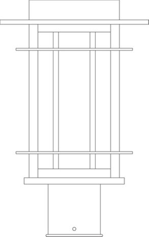 OPP-9 Arroyo Craftsman 9" Oak Park Post Mount