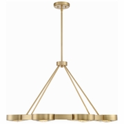 ORS-738-MG Crystorama Orson 8 Light Modern Gold Chandelier