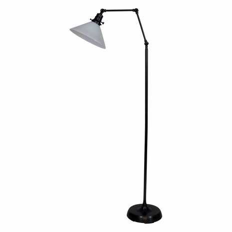 OT600-OB-WT House of Troy Otis Industrial Floor Lamp