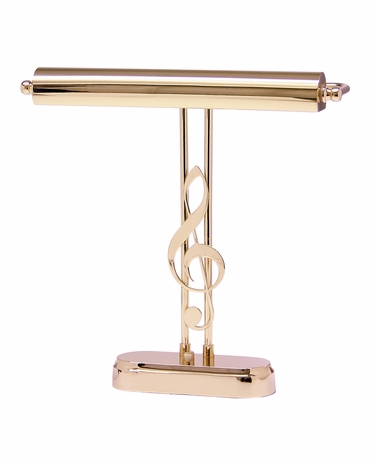 P15-90-61 House of Troy 15" Polished Brass Piano/Desk