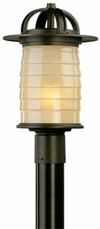 P2255ARB Troy Lighting Tiburon 1 Light Post Medium in Brushed Aluminum Finish