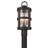 P3316 Troy Lighting Barbosa 3Lt Exterior Post Lantern with Barbosa Bronze Finish
