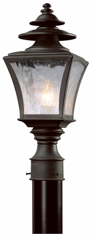 P5065CR Troy Lighting Jefferson 1 Light Post Lantern in Colonial Rust Finish