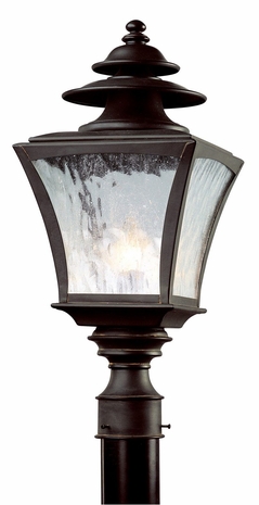 P5066CR Troy Lighting Jefferson 1 Light Post Lantern in Colonial Rust Finish