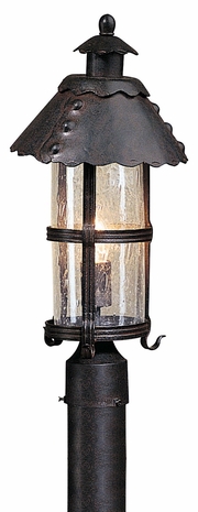 P8323NB Troy Lighting Camelot 1 Light Post Lantern in Natural Bronze Finish