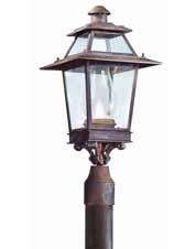 P9244CI Troy Lighting Marseilles 1 Light Post Lantern in Charred Iron Finish
