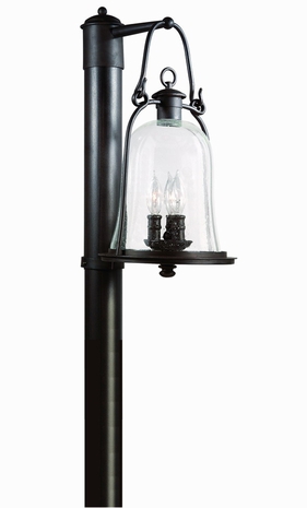 P9465 Troy Lighting Owings Mill Three-Light Outdoor Post Light