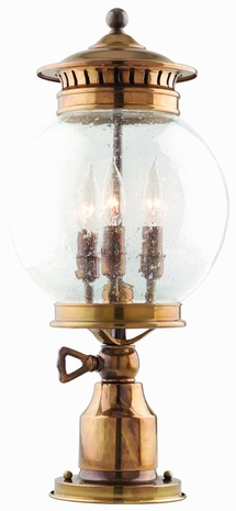 P9925 Troy Lighting Franklin Three-Light Outdoor Post Light