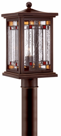 PAR6905OB Troy Lighting Brookfield 1 Light Post Lantern in Oil Rubbed Bronze Finish