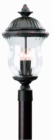 PCD8636 Troy Lighting Capistrano Three-Light Outdoor Post Light