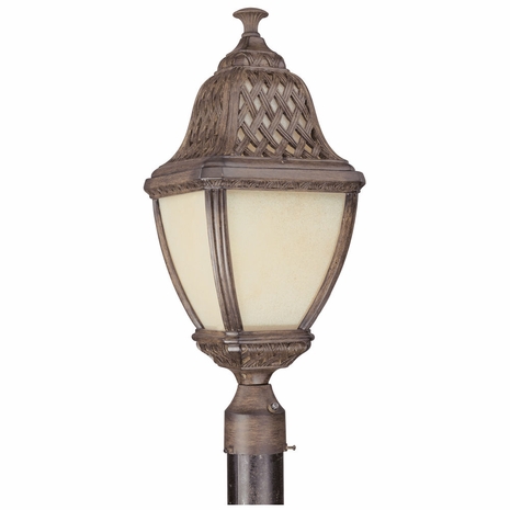 PF2085BI Troy Lighting Biscayne 1 Light Post Lantern Fluo in Biscayne Finish