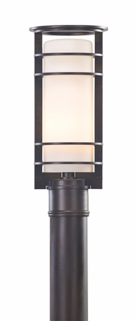 PF6066ARB Troy Exterior Vibe ES Architectural Bronze Medium 1 Light Fluorescent Post Lantern