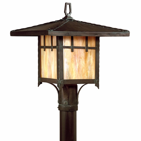 PF9406 Troy Lighting Oak Knoll Fluorescent Outdoor Post Light