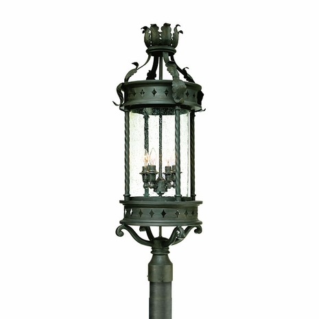 PF9634 Troy Lighting Los Feliz Fluorescent Outdoor Post Light