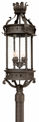 PF9634OBZ Troy Lighting Los Feliz 1 Light Post Lantern Flu in Old Bronze Finish