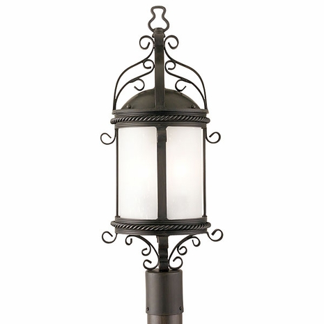 PFCD9123 Troy Lighting Pamplona Fluorescent Outdoor Post Light