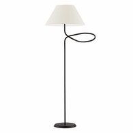 PFL1868-FOR Troy Lighting Alameda 1Lt Floor Lamp with Forged Iron Finish