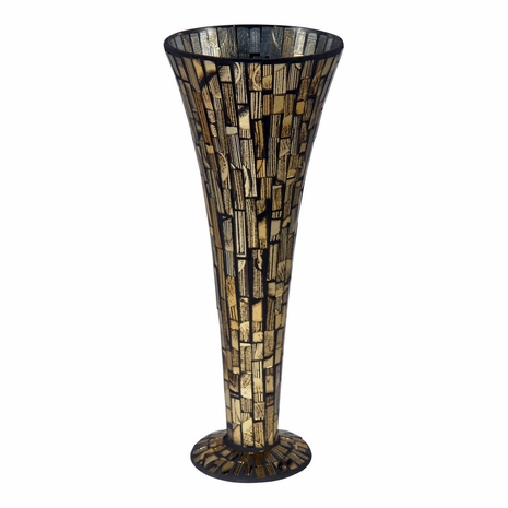 PG10255 Springdale 15.75H Boa Small Mosaic Art Glass Vase