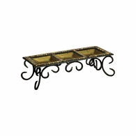 PG10261 Springdale 3.75H Herringbone Mosaic Candle Holder (Candles Not Included)